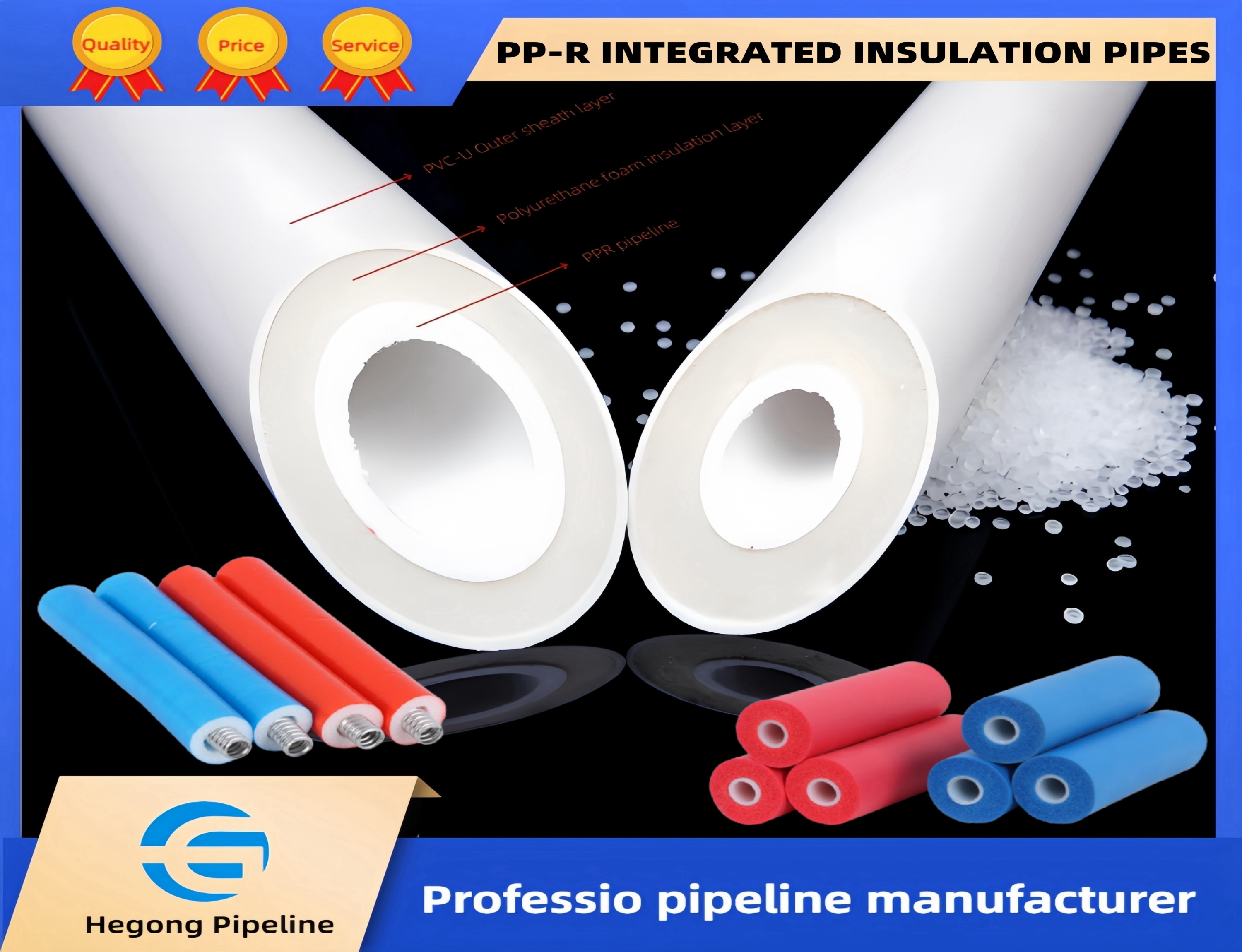 PP-R INSULATED INTEGRATED PIPES
